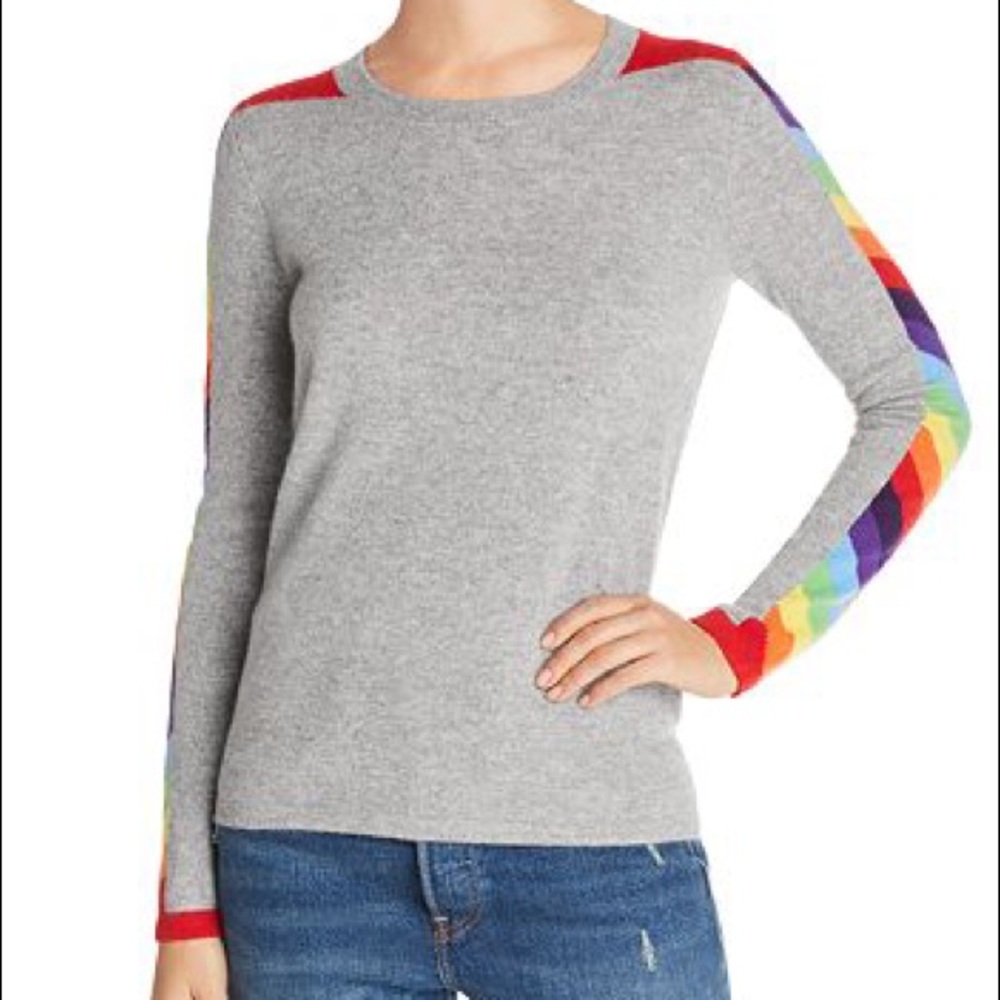 MADELEINE THOMPSON Grey Lodi Pullover Sweater🌈
